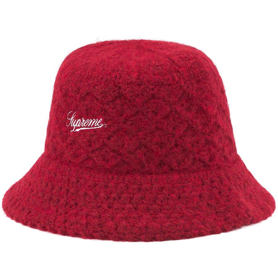 Details on Mohair Crochet Crusher Dark Red from fall winter
                                                    2022 (Price is $78)