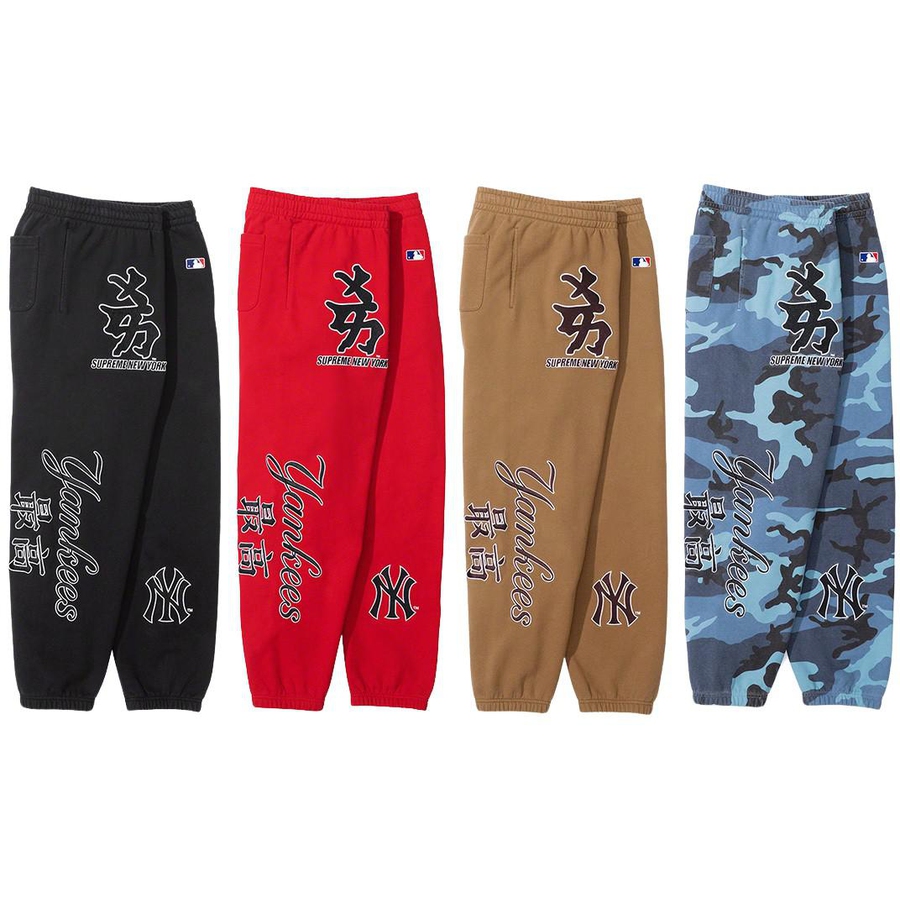 Details on Supreme New York Yankees™ Kanji Sweatpant from fall winter
                                            2022 (Price is $178)