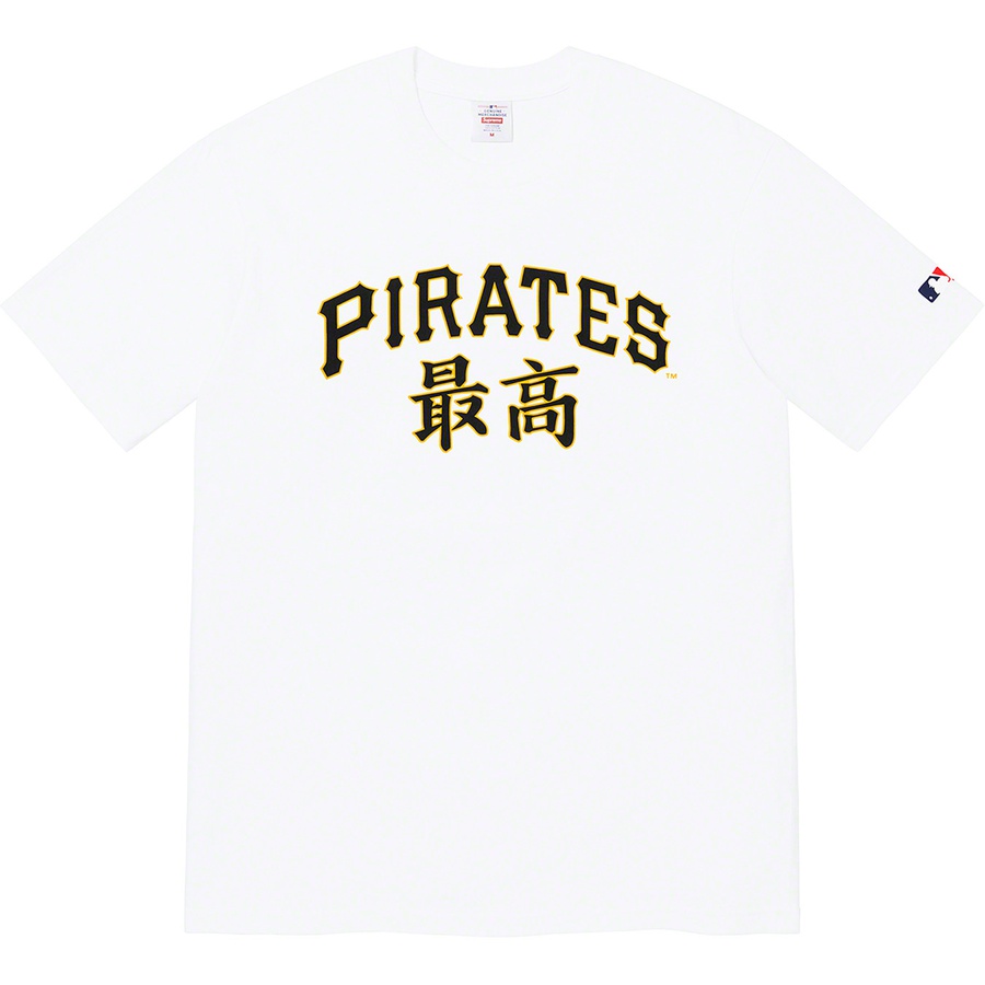 Details on Supreme MLB Kanji Teams Tee White - Pirates from fall winter
                                                    2022 (Price is $54)