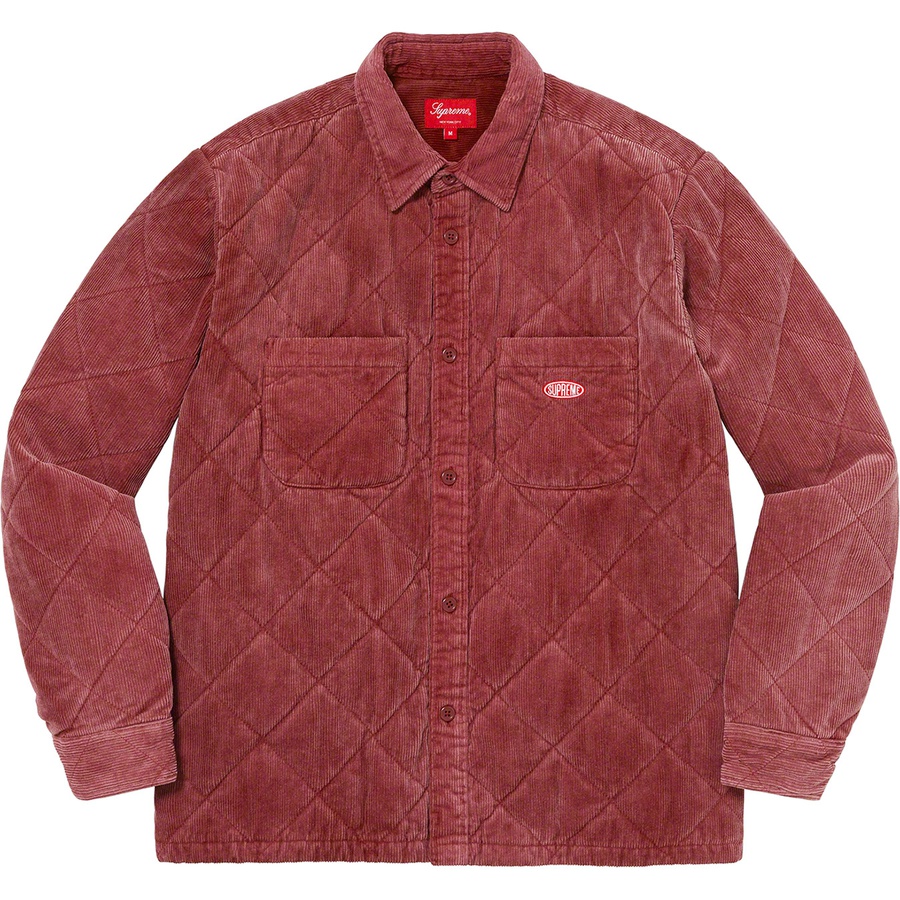 Details on Quilted Corduroy Shirt Rust from fall winter
                                                    2022 (Price is $148)