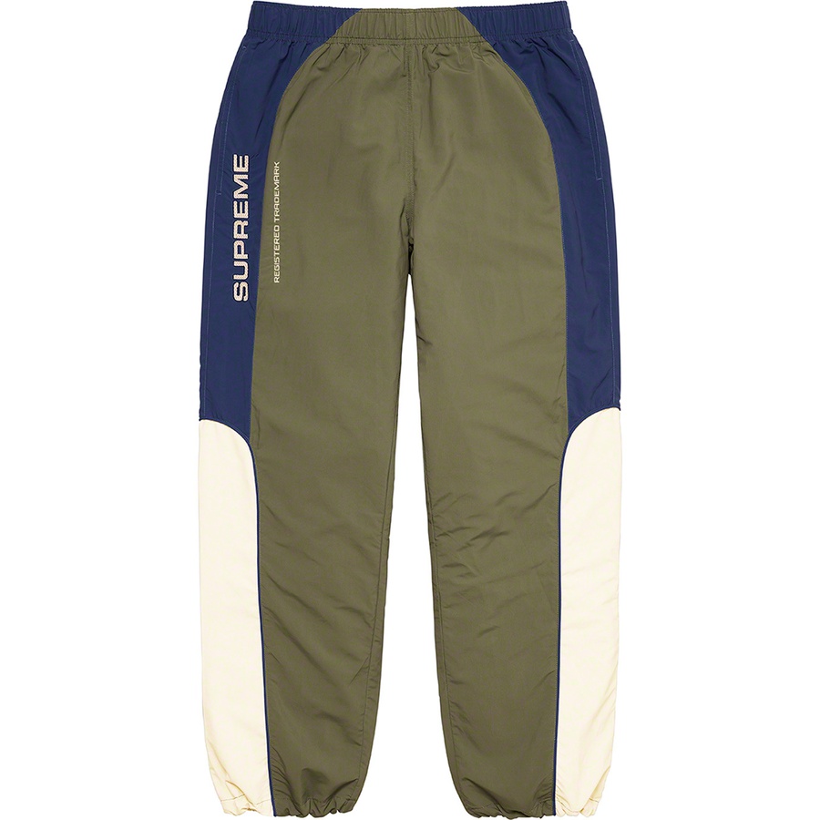 Details on Paneled Track Pant Olive from fall winter
                                                    2022 (Price is $138)