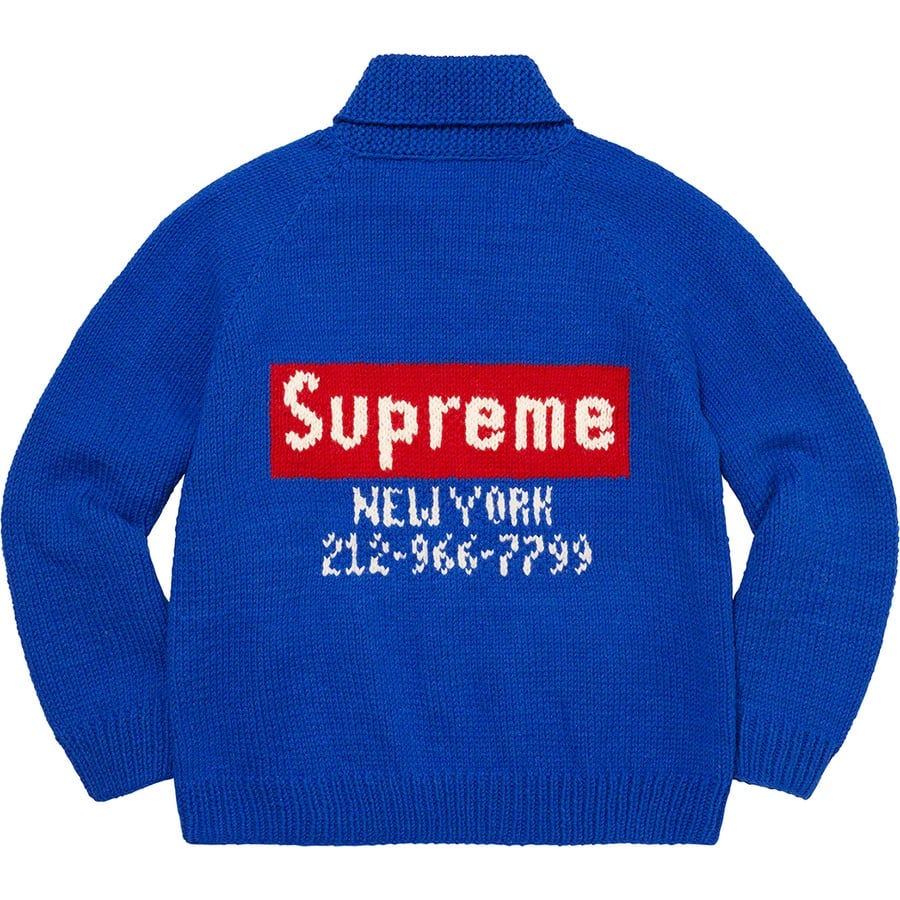 Details on Box Logo Cowichan Sweater Royal from fall winter
                                                    2022 (Price is $498)