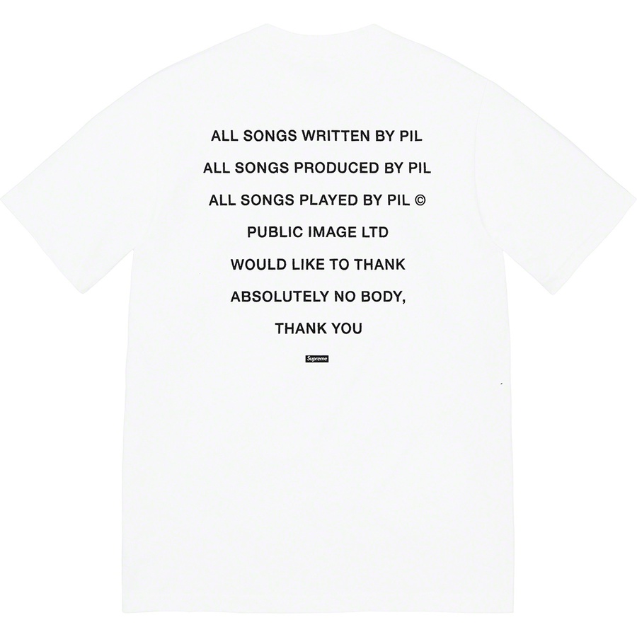 Details on PiL Tee White from fall winter
                                                    2022 (Price is $48)