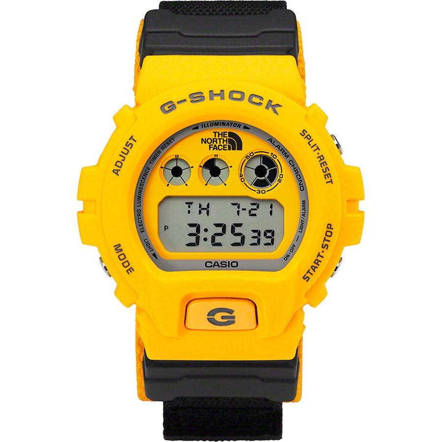 Details on Supreme The North Face G-SHOCK Watch Yellow from fall winter
                                                    2022 (Price is $188)