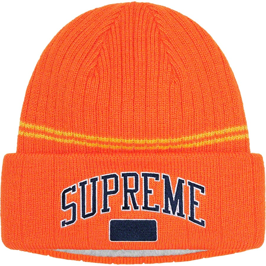 Details on Fleece Lined Beanie Orange from fall winter
                                                    2022 (Price is $40)