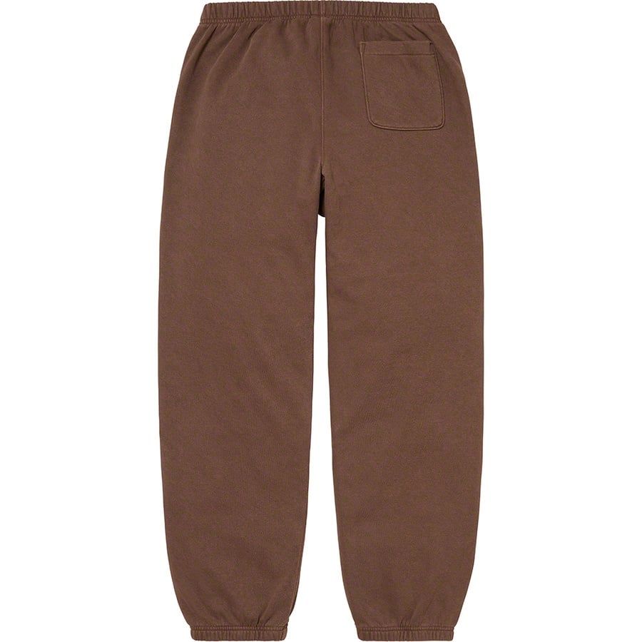 Details on Supreme The North Face Pigment Printed Sweatpant Brown from fall winter
                                                    2022 (Price is $138)
