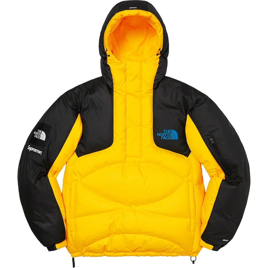 Details on Supreme The North Face 800-Fill Half Zip Hooded Pullover Yellow from fall winter
                                                    2022 (Price is $398)