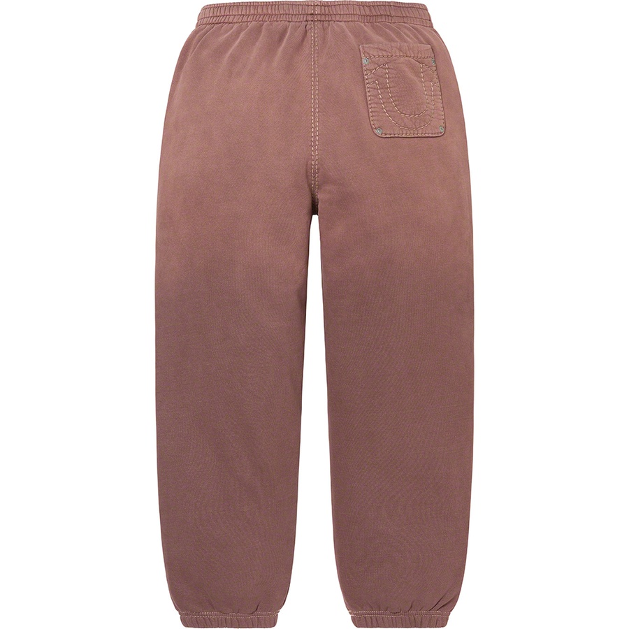 Details on Supreme True Religion Sweatpant Brown from fall winter
                                                    2022 (Price is $198)