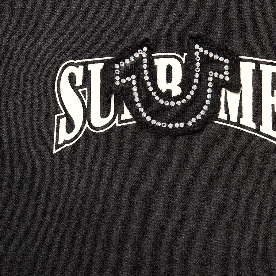 Details on Supreme True Religion Zip Up Hooded Sweatshirt Black from fall winter
                                                    2022 (Price is $248)