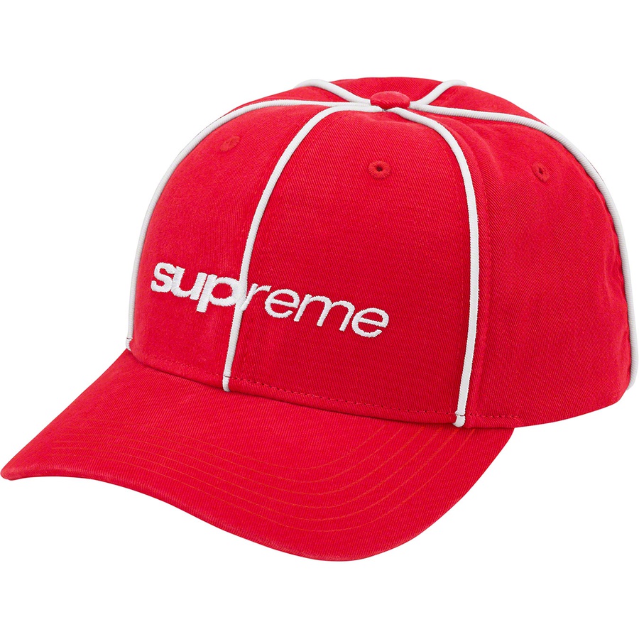 Details on Piping 6-Panel Red from fall winter
                                                    2022 (Price is $48)