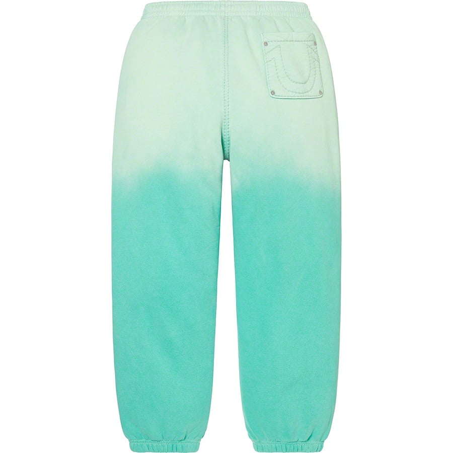 Details on Supreme True Religion Sweatpant Aqua from fall winter
                                                    2022 (Price is $198)