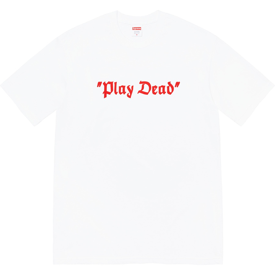 Details on "Play Dead" Tee White from fall winter
                                                    2022 (Price is $40)