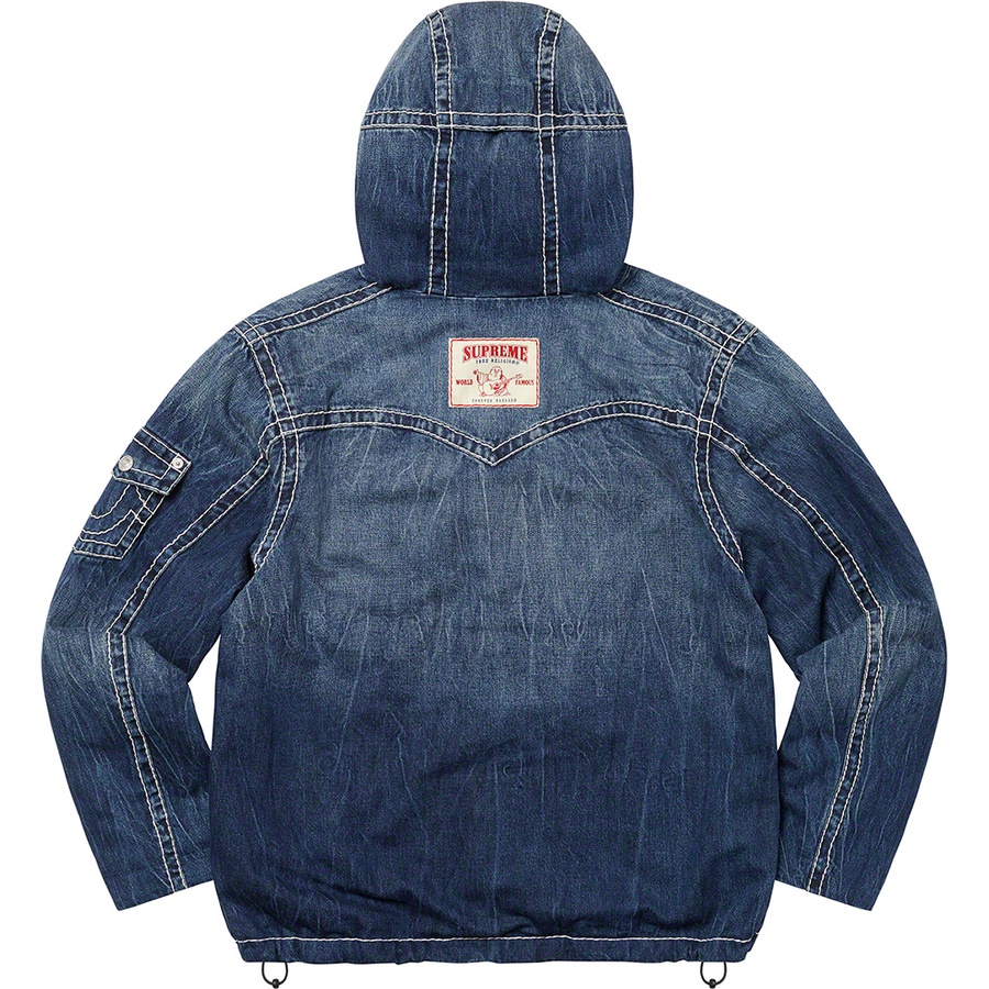 Details on Supreme True Religion GORE-TEX Shell Jacket Denim from fall winter
                                                    2022 (Price is $478)
