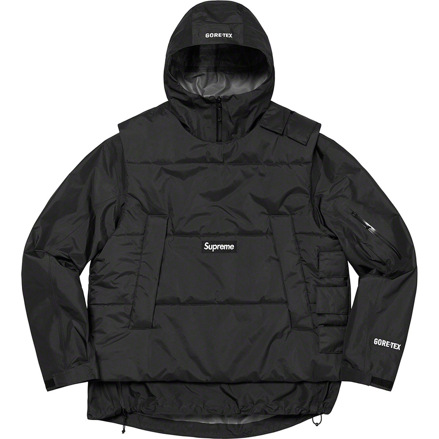 Details on 2-in-1 GORE-TEX Shell + WINDSTOPPER Vest Black from fall winter
                                                    2022 (Price is $498)