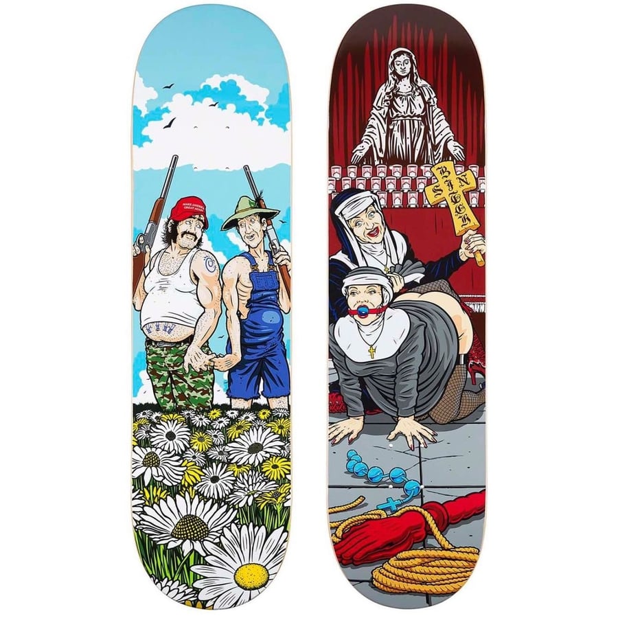 Details on Nuns N Guns Skateboard from fall winter
                                            2022 (Price is $60)