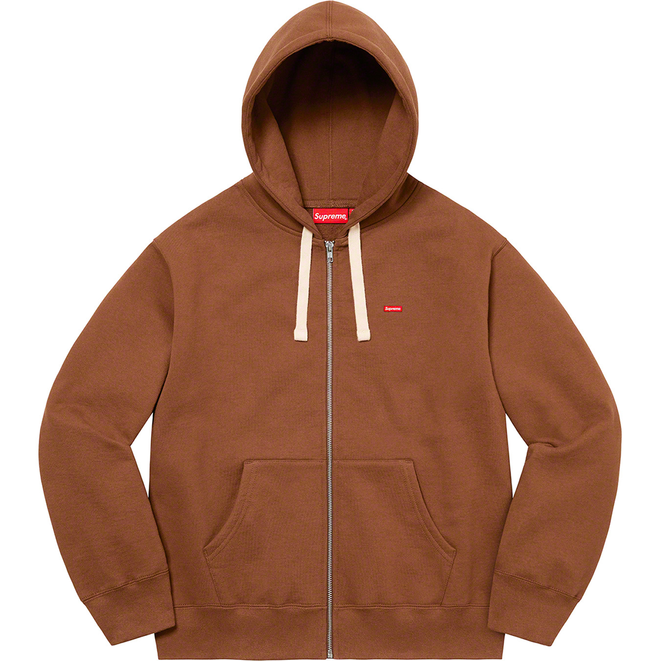 Small Box Drawcord Zip Up Hooded Sweatshirt - fall winter 2022