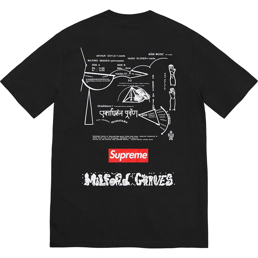 Details on Milford Graves Tee Black from fall winter
                                                    2022 (Price is $44)