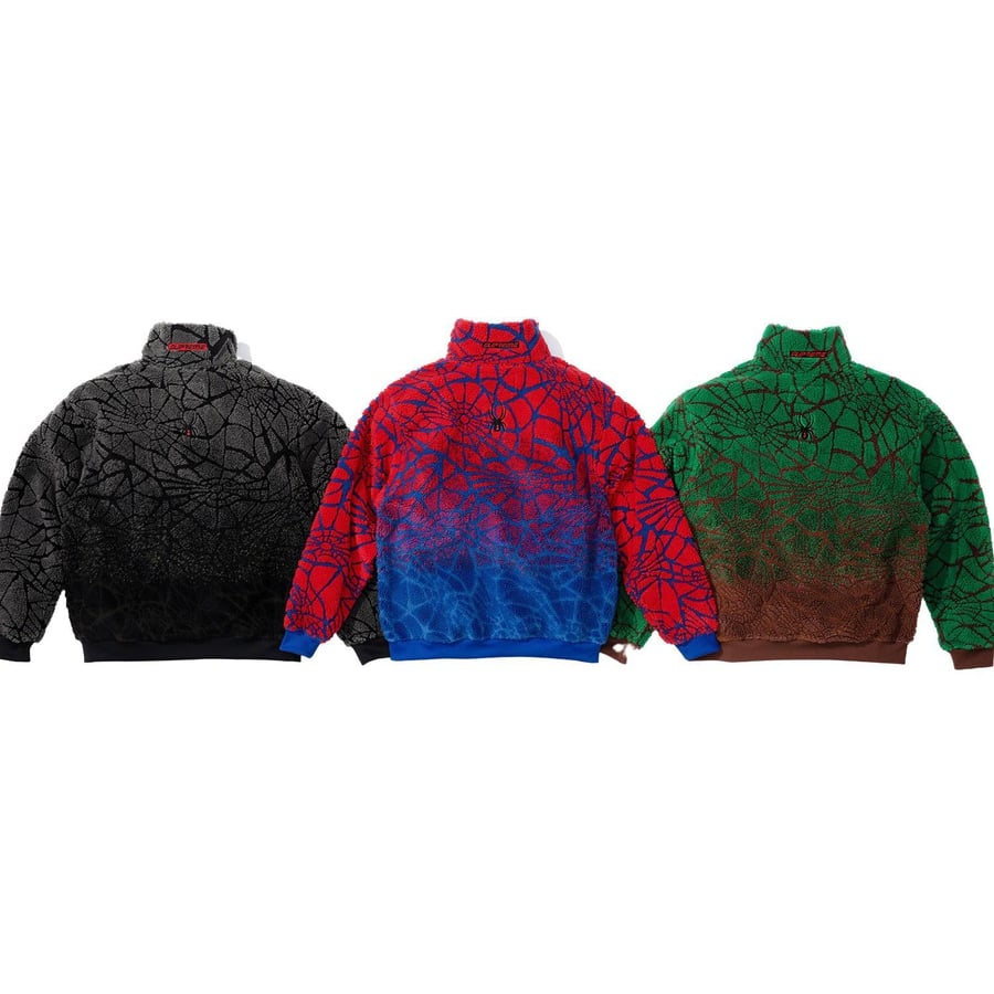 Details on Supreme Spyder Web Polar Fleece Jacket  from fall winter
                                                    2022 (Price is $248)