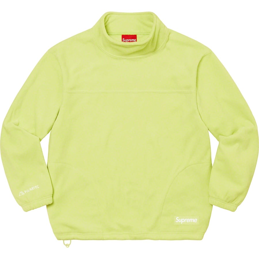 Details on Polartec Mock Neck Pullover Lime from fall winter
                                                    2022 (Price is $138)