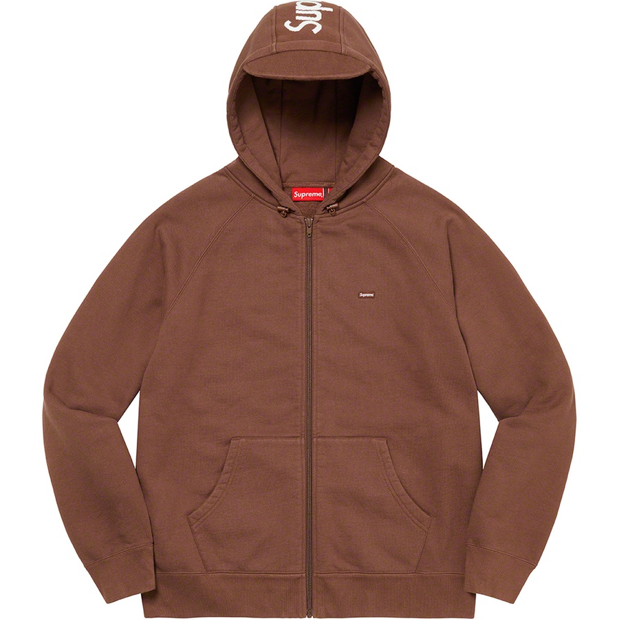 Details on Brim Zip Up Hooded Sweatshirt Dark Brown from fall winter
                                                    2022 (Price is $178)