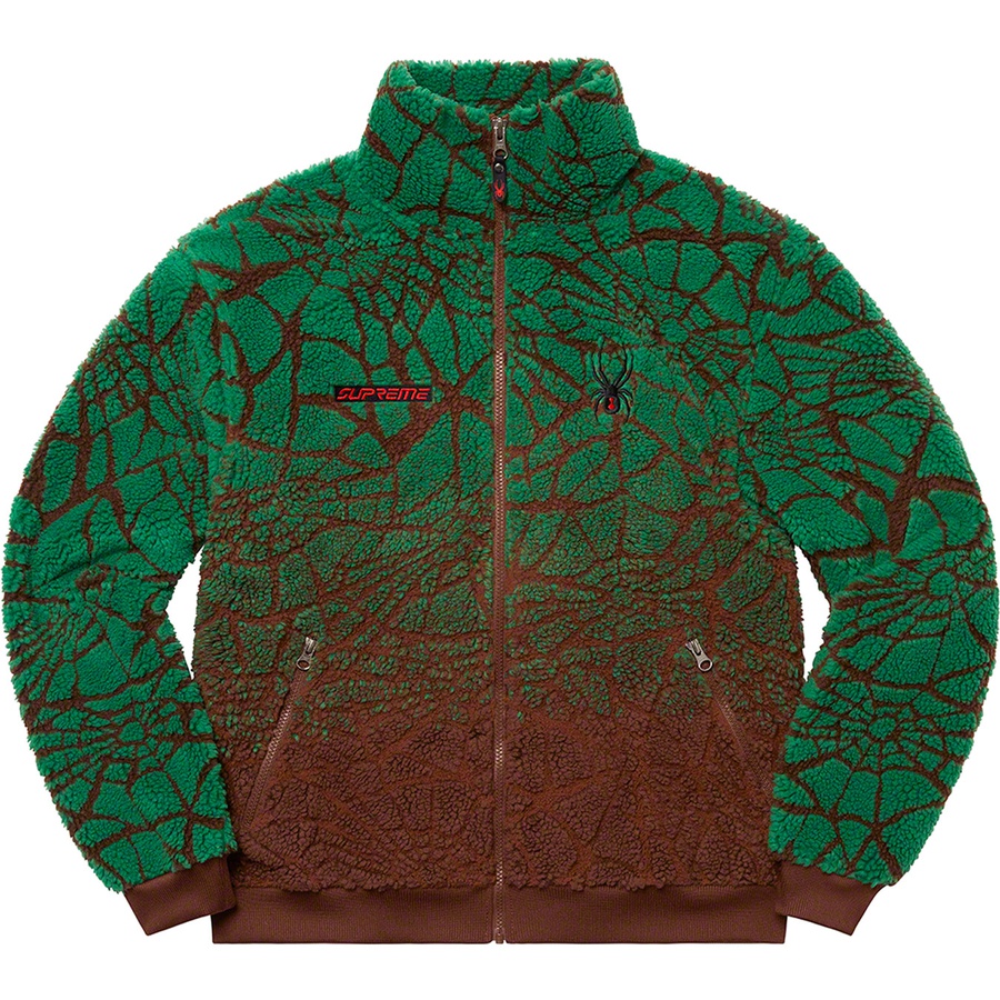 Details on Supreme Spyder Web Polar Fleece Jacket Brown from fall winter
                                                    2022 (Price is $248)