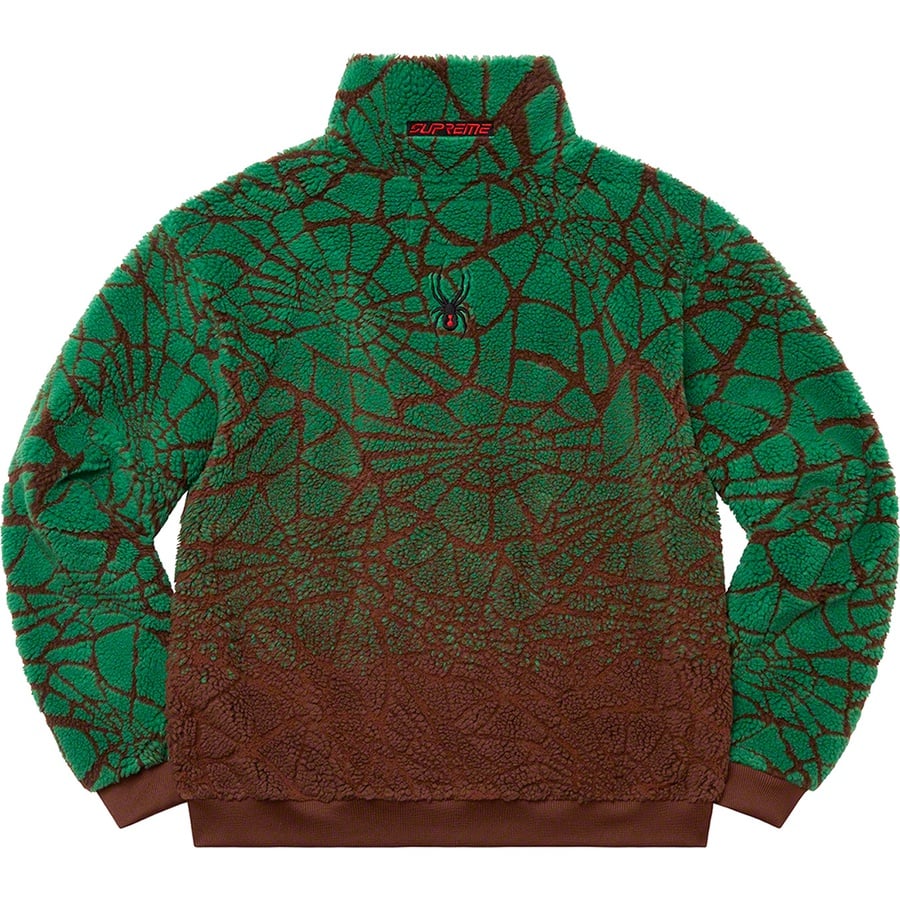 Details on Supreme Spyder Web Polar Fleece Jacket Brown from fall winter
                                                    2022 (Price is $248)