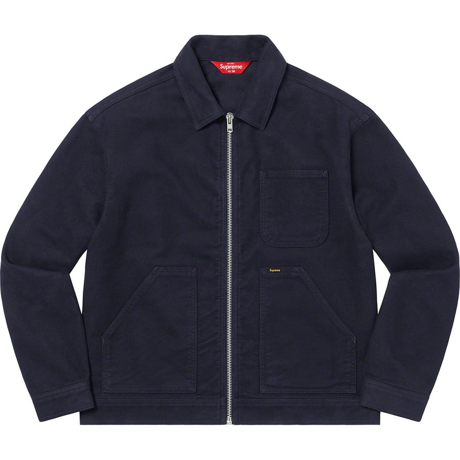 Details on Moleskin Work Jacket Navy from fall winter
                                                    2022 (Price is $198)