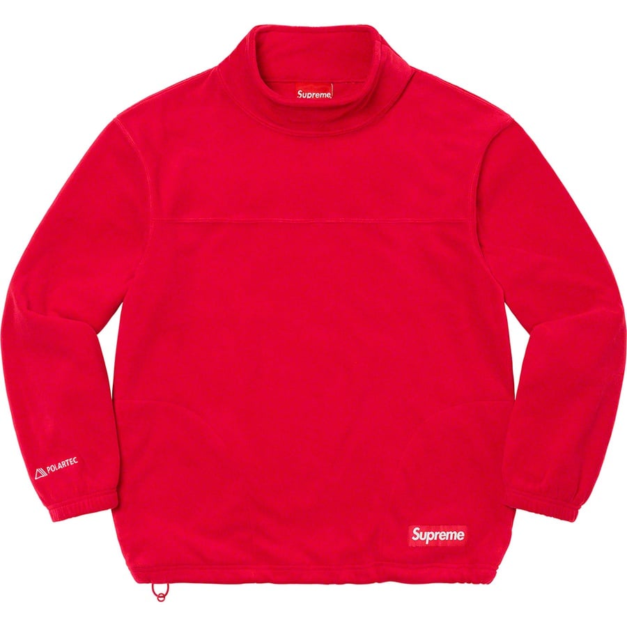 Details on Polartec Mock Neck Pullover Red from fall winter
                                                    2022 (Price is $138)