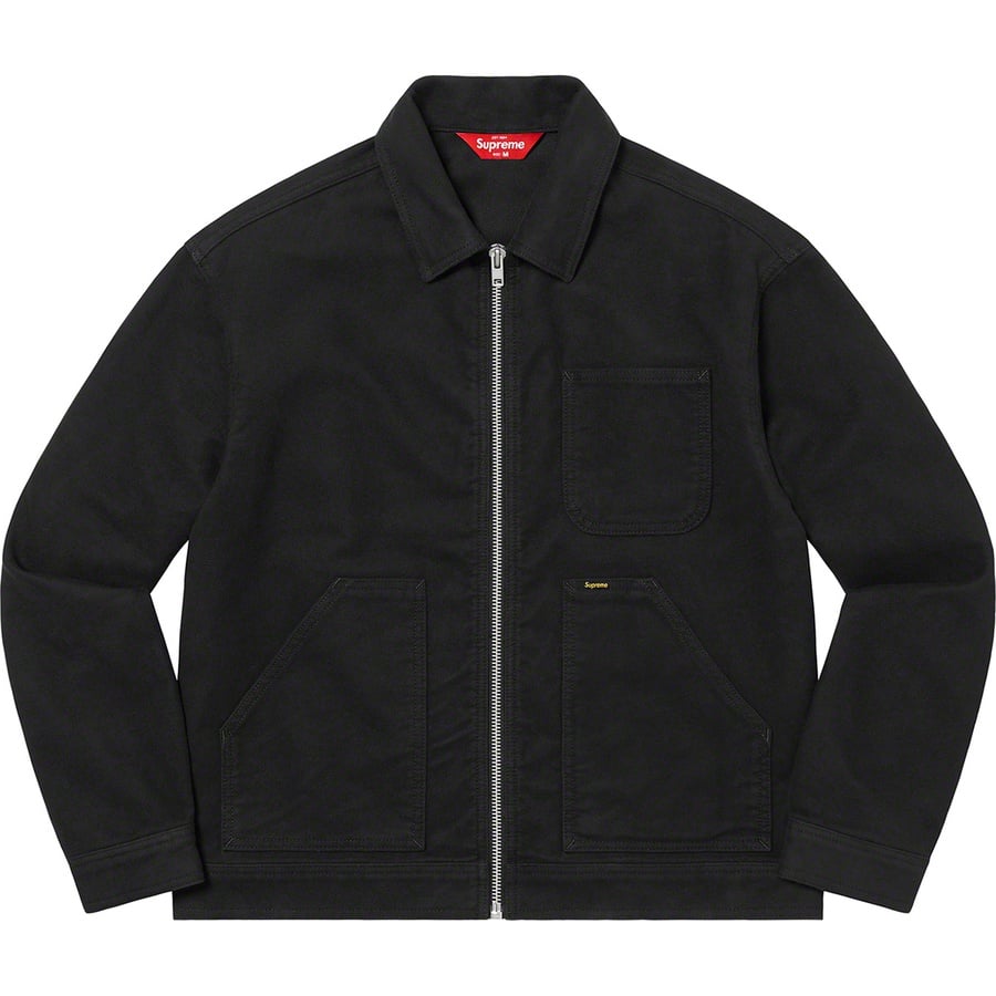 Details on Moleskin Work Jacket Black from fall winter
                                                    2022 (Price is $198)