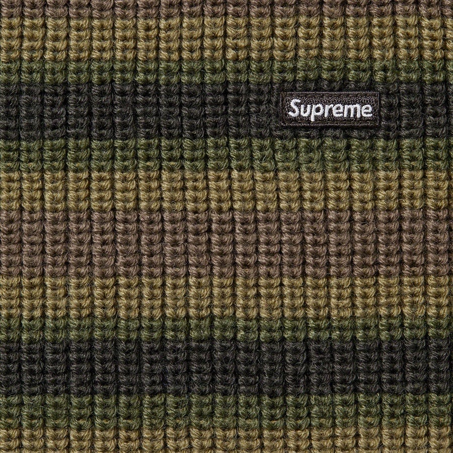 Details on Small Box Balaclava Turtleneck Sweater Olive Stripe from fall winter
                                                    2022 (Price is $148)