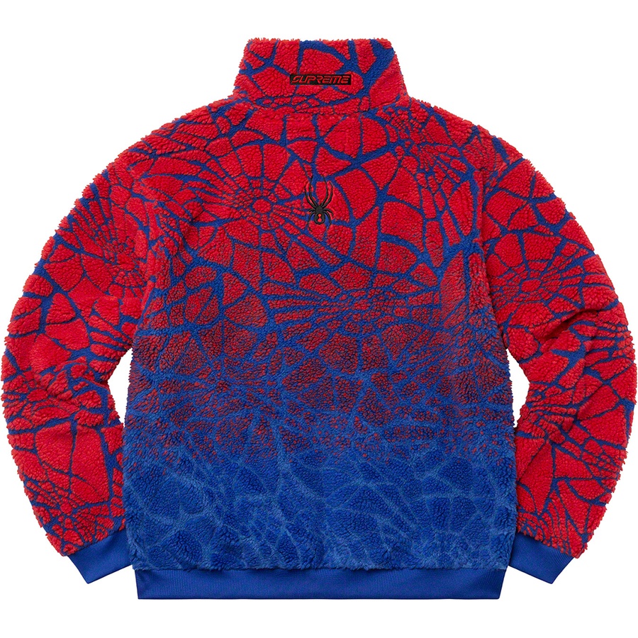 Details on Supreme Spyder Web Polar Fleece Jacket Royal from fall winter
                                                    2022 (Price is $248)