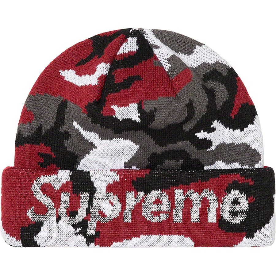 Details on New Era Split Beanie Red from fall winter
                                                    2022 (Price is $44)