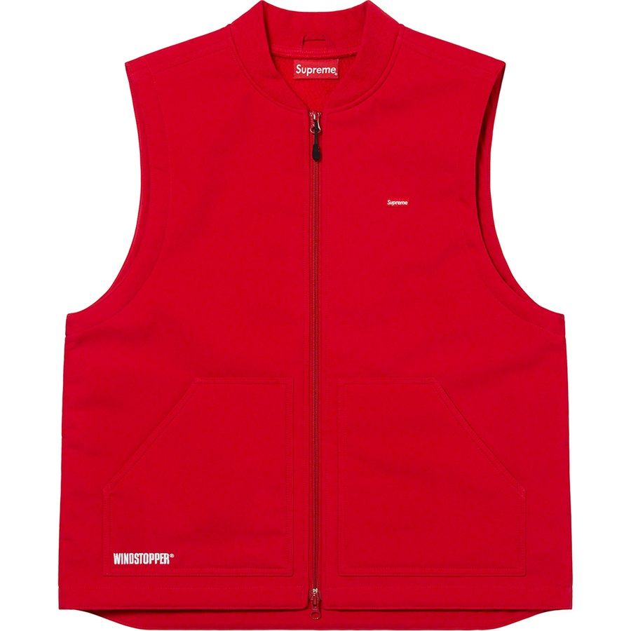 Details on WINDSTOPPER Work Vest Red from fall winter
                                                    2022 (Price is $158)