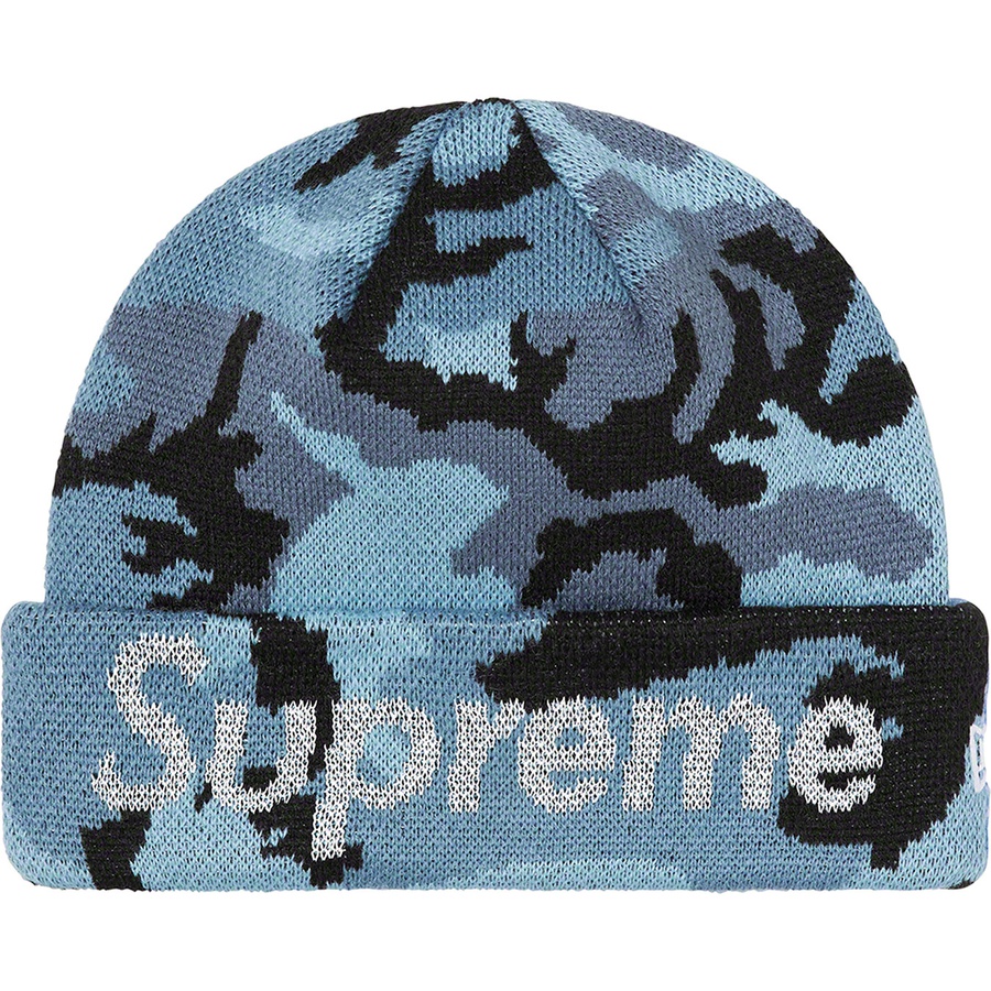 Details on New Era Split Beanie Blue from fall winter
                                                    2022 (Price is $44)