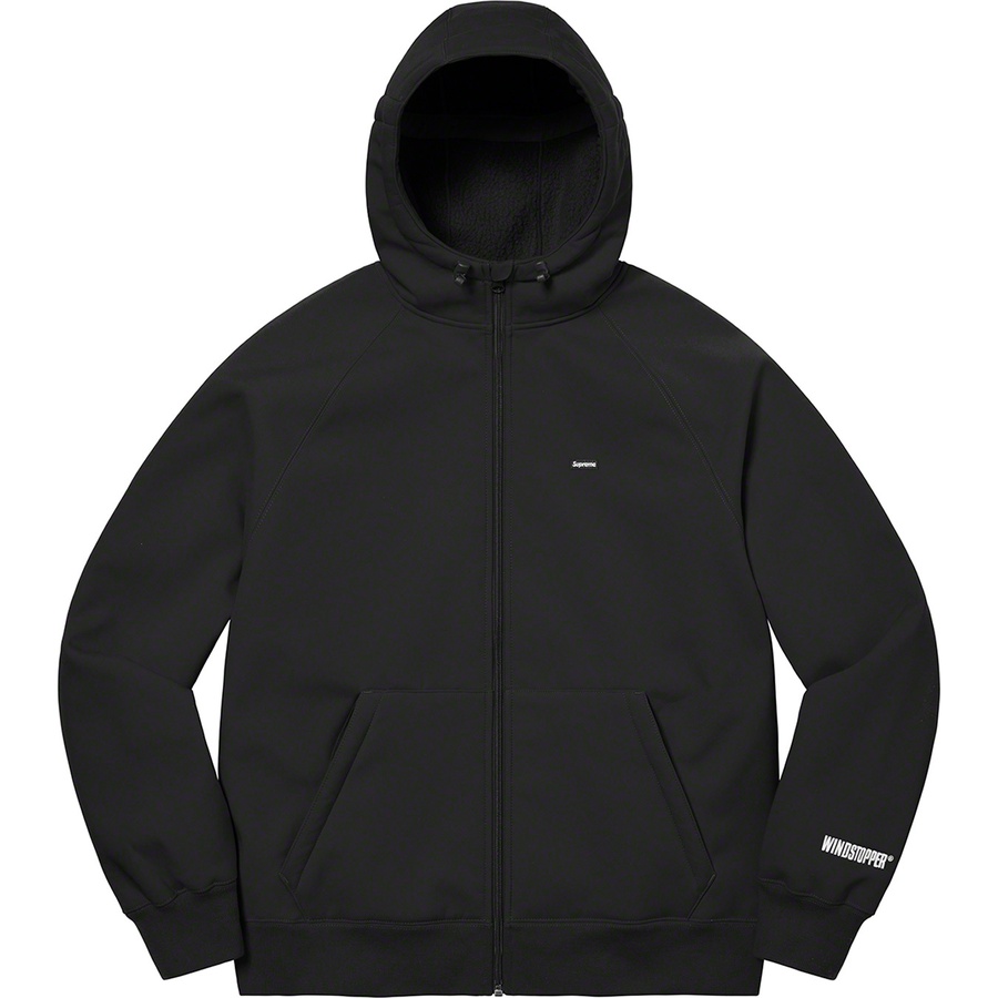 Details on WINDSTOPPER Zip Up Hooded Sweatshirt Black from fall winter
                                                    2022 (Price is $218)