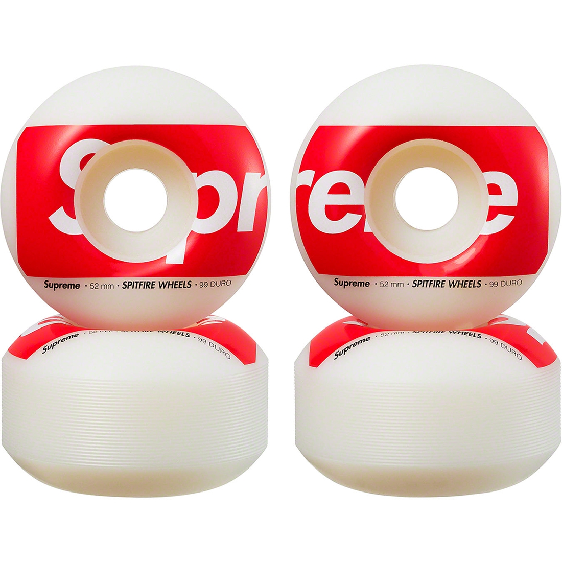 Details on Supreme Spitfire Shop Wheels (Set of 4) White - 52mm from spring summer
                                                    2023 (Price is $36)
