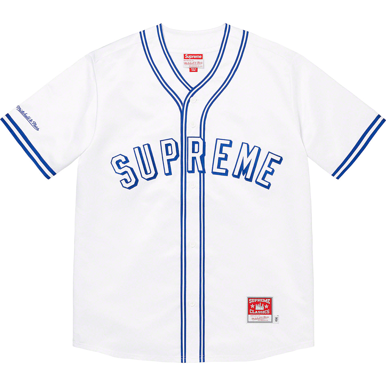 Supreme Mitchell & Ness Satin White Baseball Jersey – Cheap Willardmarine  Jordan outlet