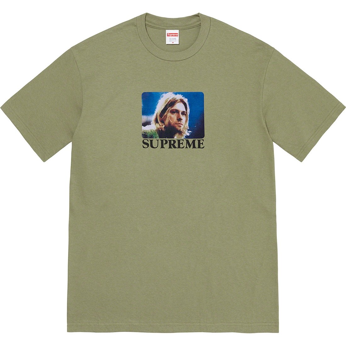 Details on Kurt Cobain Tee Light Olive from spring summer
                                                    2023 (Price is $48)