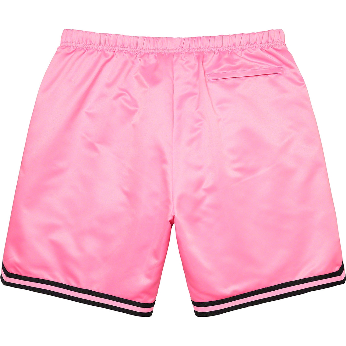 Details on Supreme Mitchell & Ness Satin Basketball Short Pink from spring summer
                                                    2023 (Price is $138)