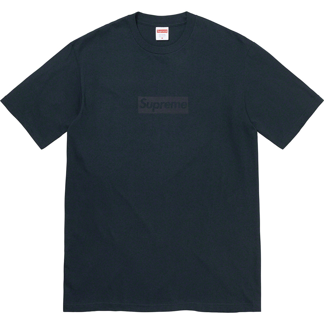 Details on Tonal Box Logo Tee Navy from spring summer
                                                    2023 (Price is $40)