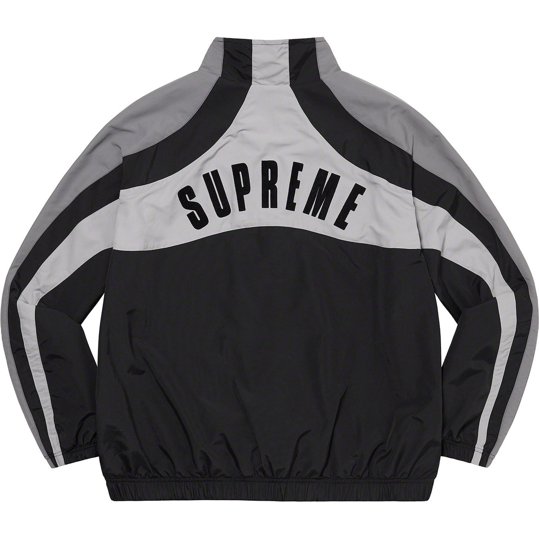 Details on Supreme Umbro Track Jacket Black from spring summer
                                                    2023 (Price is $188)