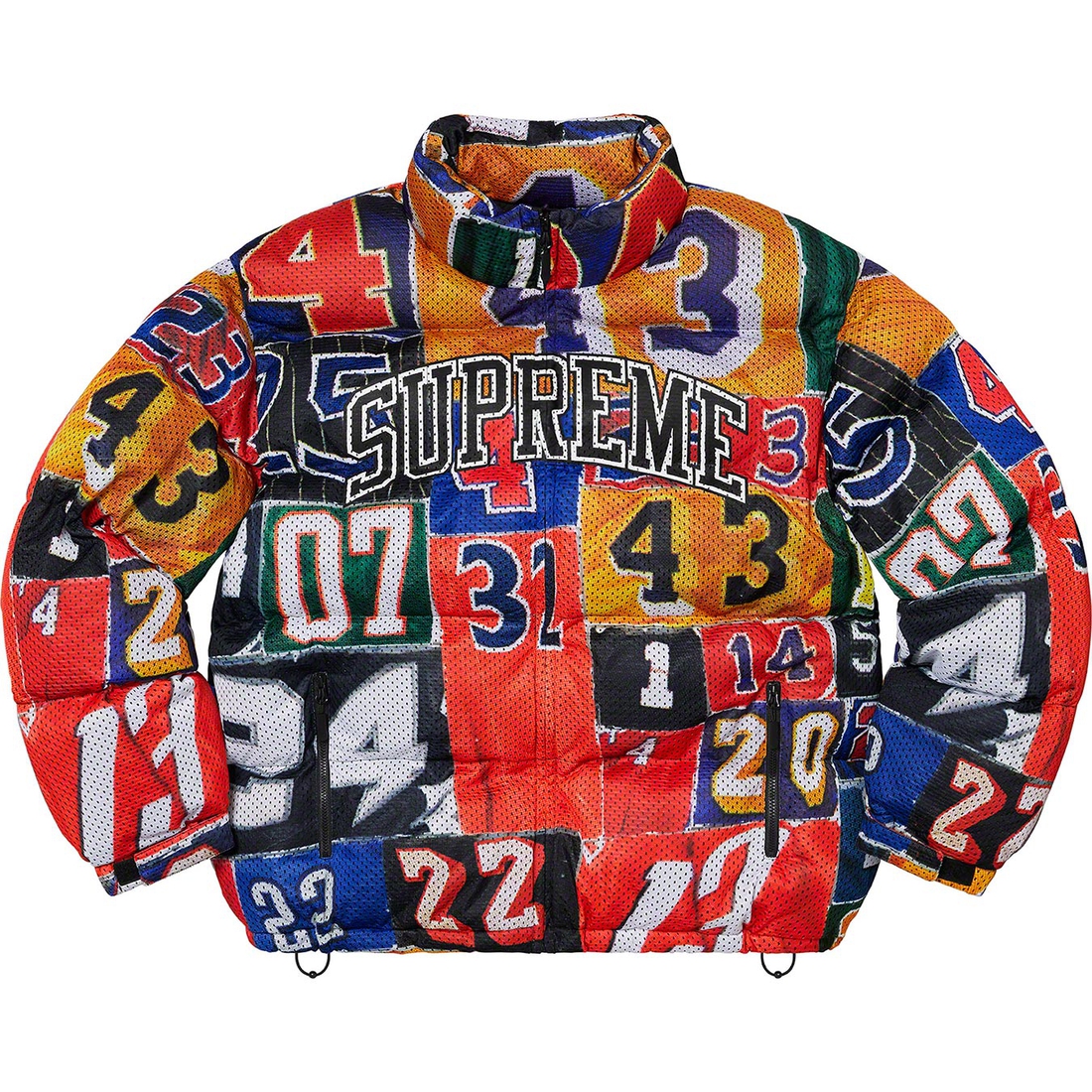 Details on Mesh Jersey Puffer Jacket Multicolor from spring summer
                                                    2023 (Price is $348)