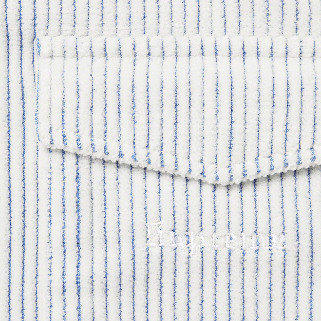 Details on 2-Tone Corduroy Zip Up Shirt White from spring summer
                                                    2023 (Price is $148)