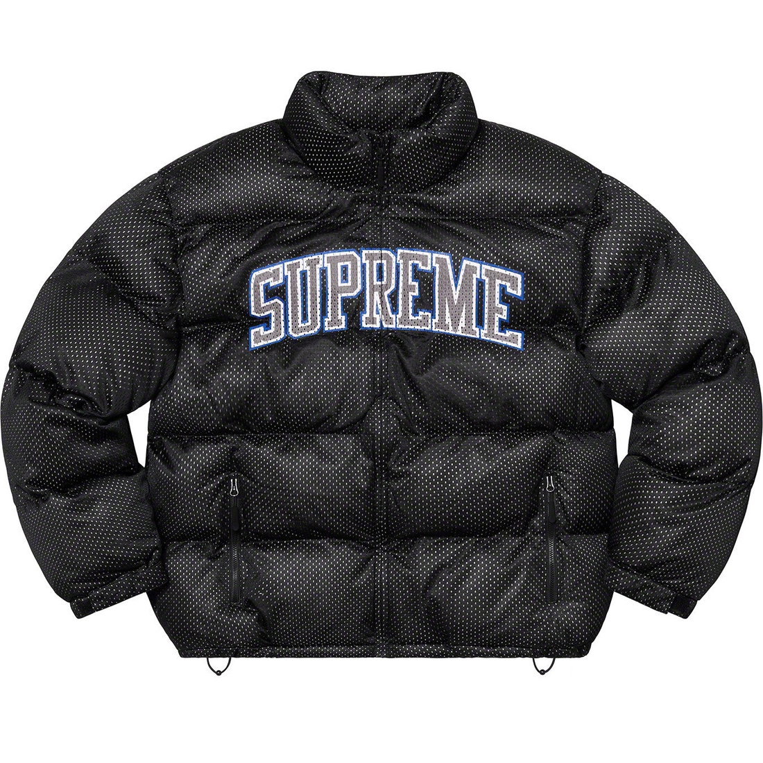 Details on Mesh Jersey Puffer Jacket Black from spring summer
                                                    2023 (Price is $348)
