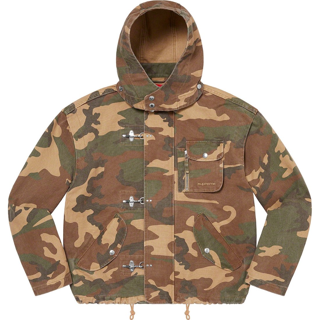 Details on Canvas Clip Jacket Tan Camo from spring summer
                                                    2023 (Price is $248)