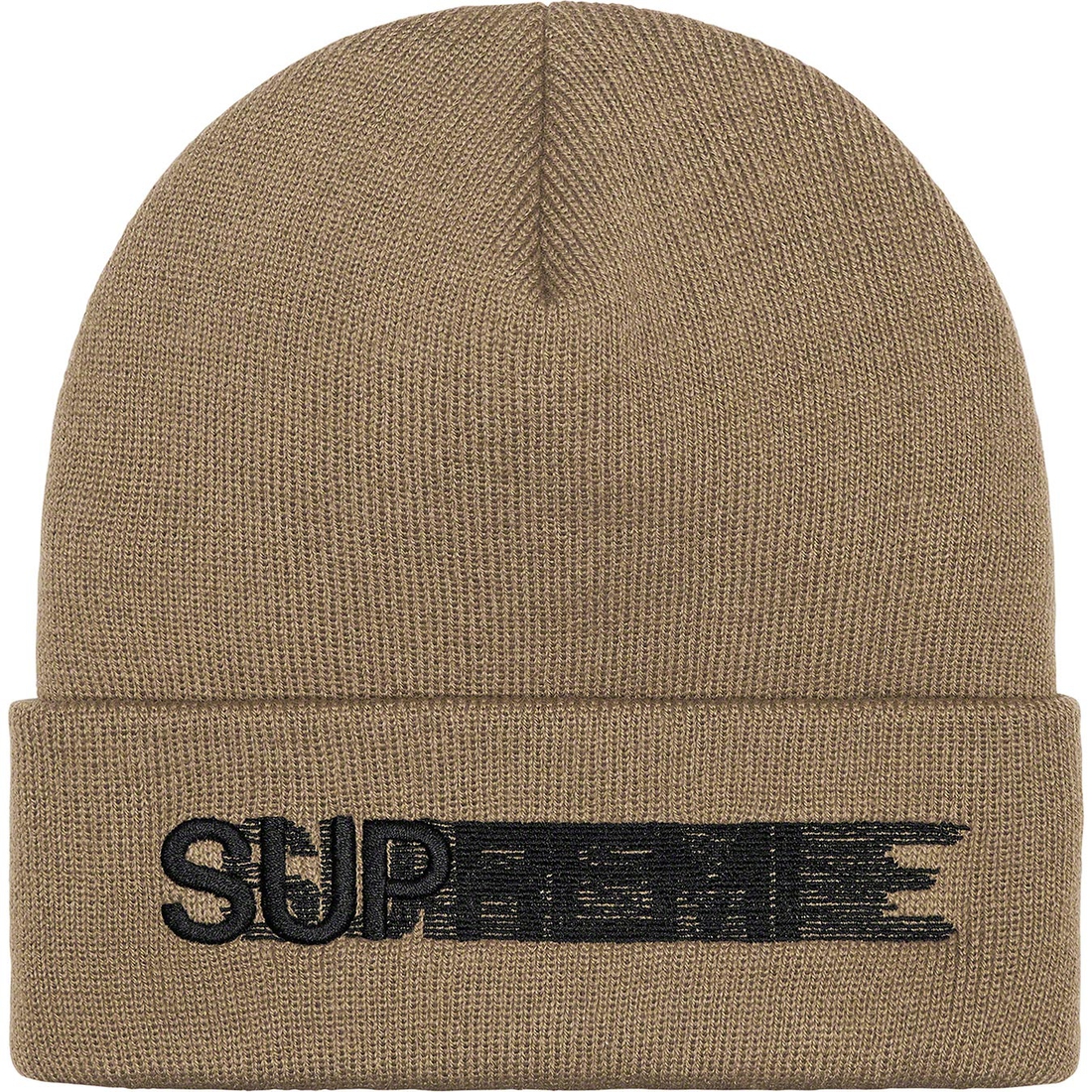 Details on Motion Logo Beanie Taupe from spring summer
                                                    2023 (Price is $38)