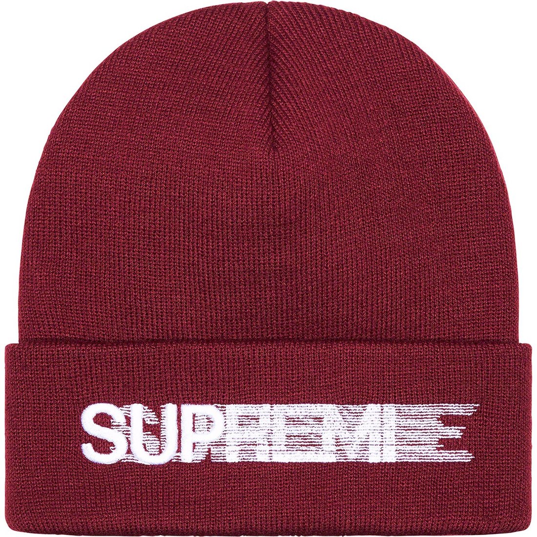 Details on Motion Logo Beanie Burgundy from spring summer
                                                    2023 (Price is $38)