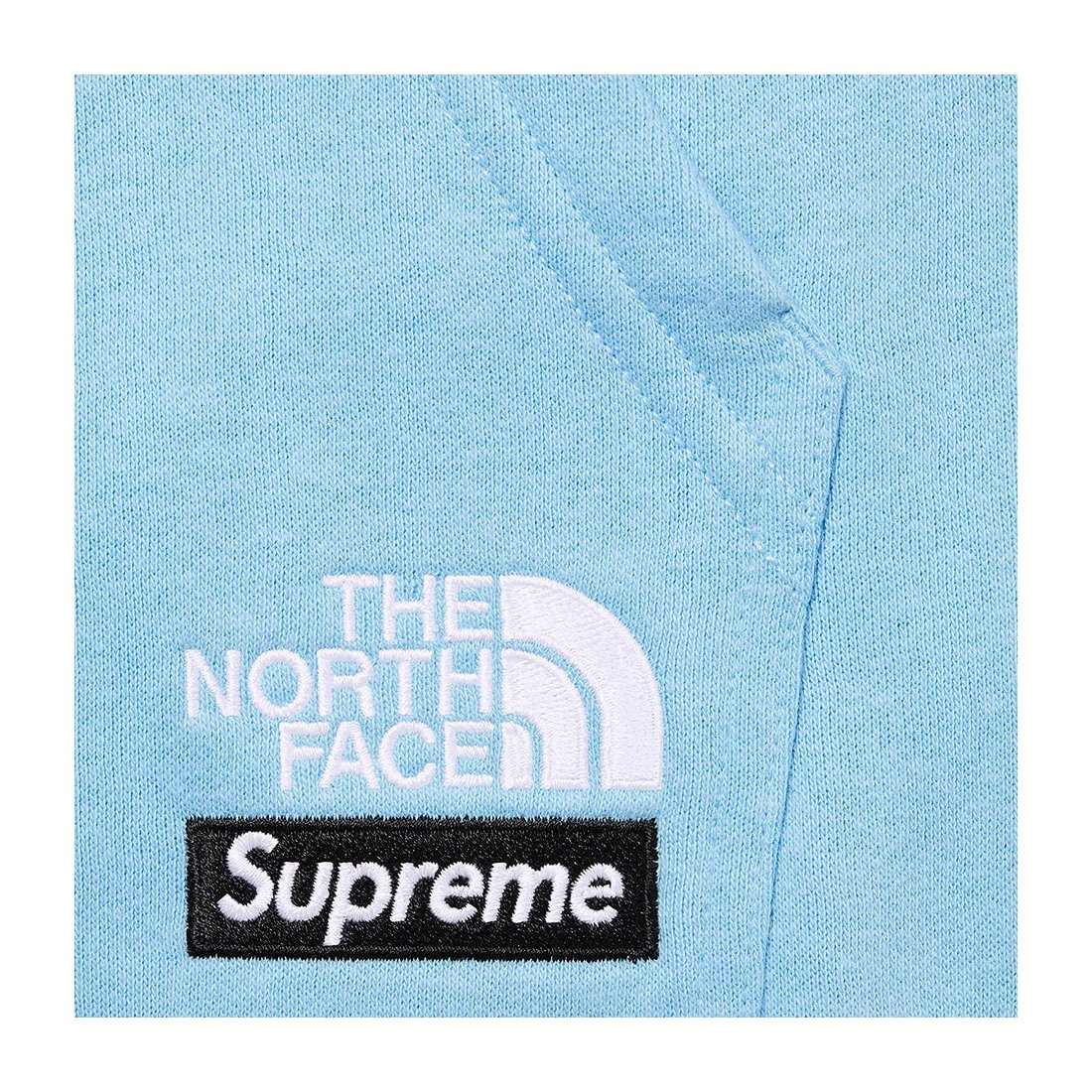 Details on Supreme The North Face Convertible Hooded Sweatshirt Blue from spring summer
                                                    2023 (Price is $148)