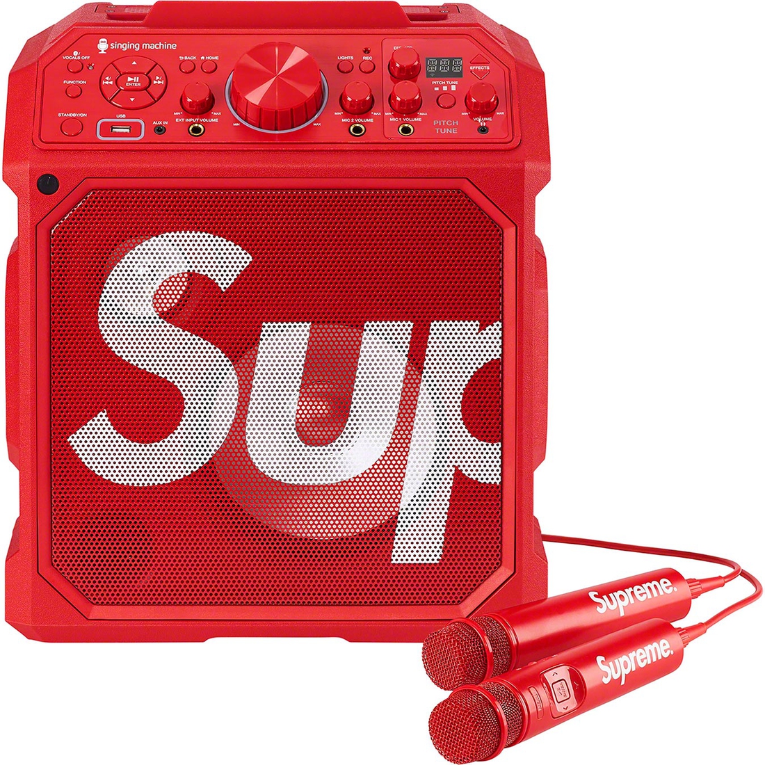 Details on Supreme Singing Machine Red from spring summer
                                                    2023 (Price is $298)
