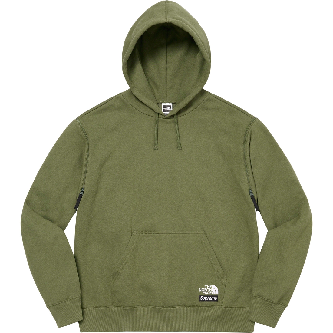 Details on Supreme The North Face Convertible Hooded Sweatshirt Olive from spring summer
                                                    2023 (Price is $148)